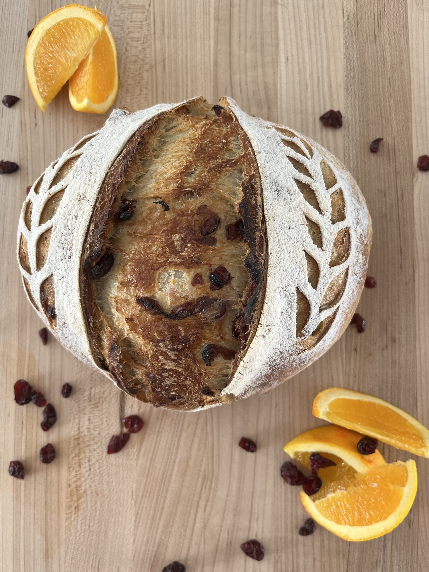 Cranberry Orange Sourdough Loaf